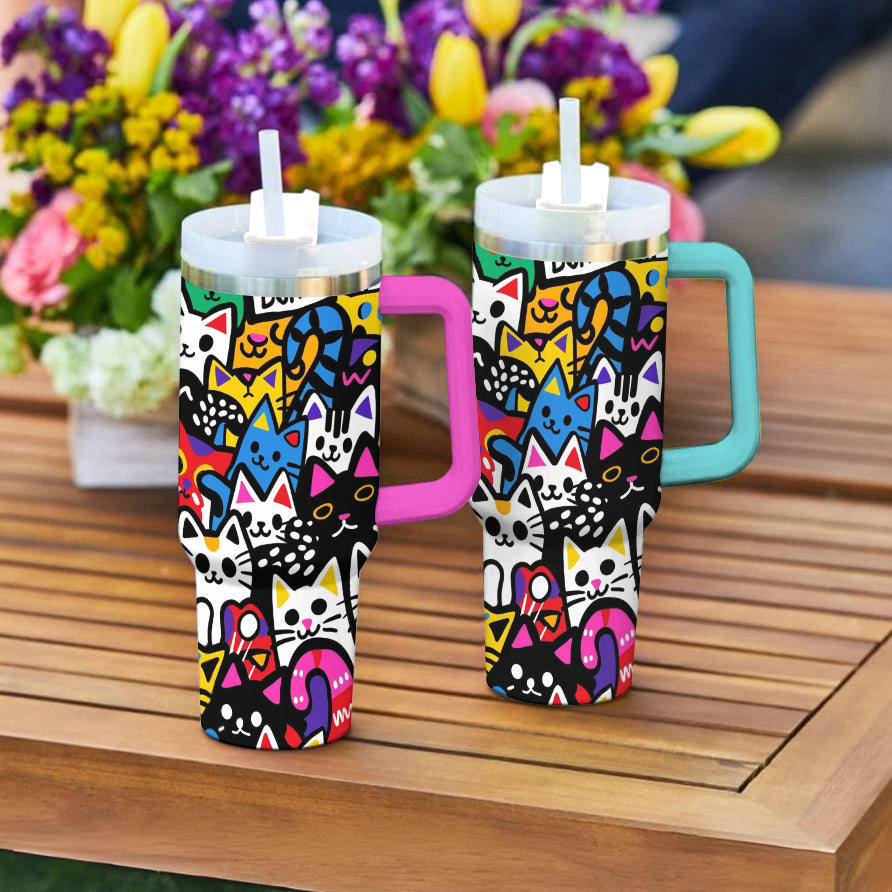 Spheregoods Tumbler Feline Frenzy