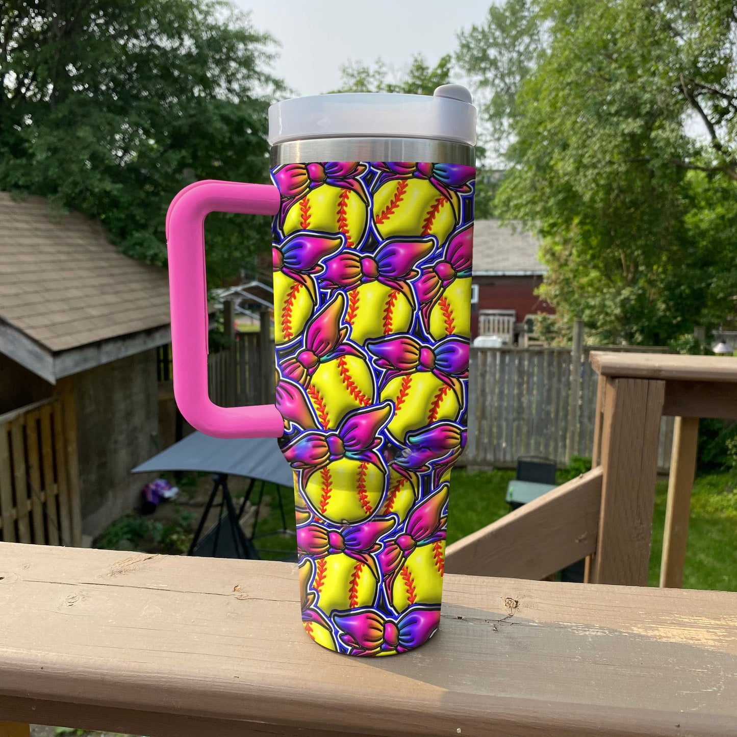 Spheregoods Tumbler Softball Sparkle