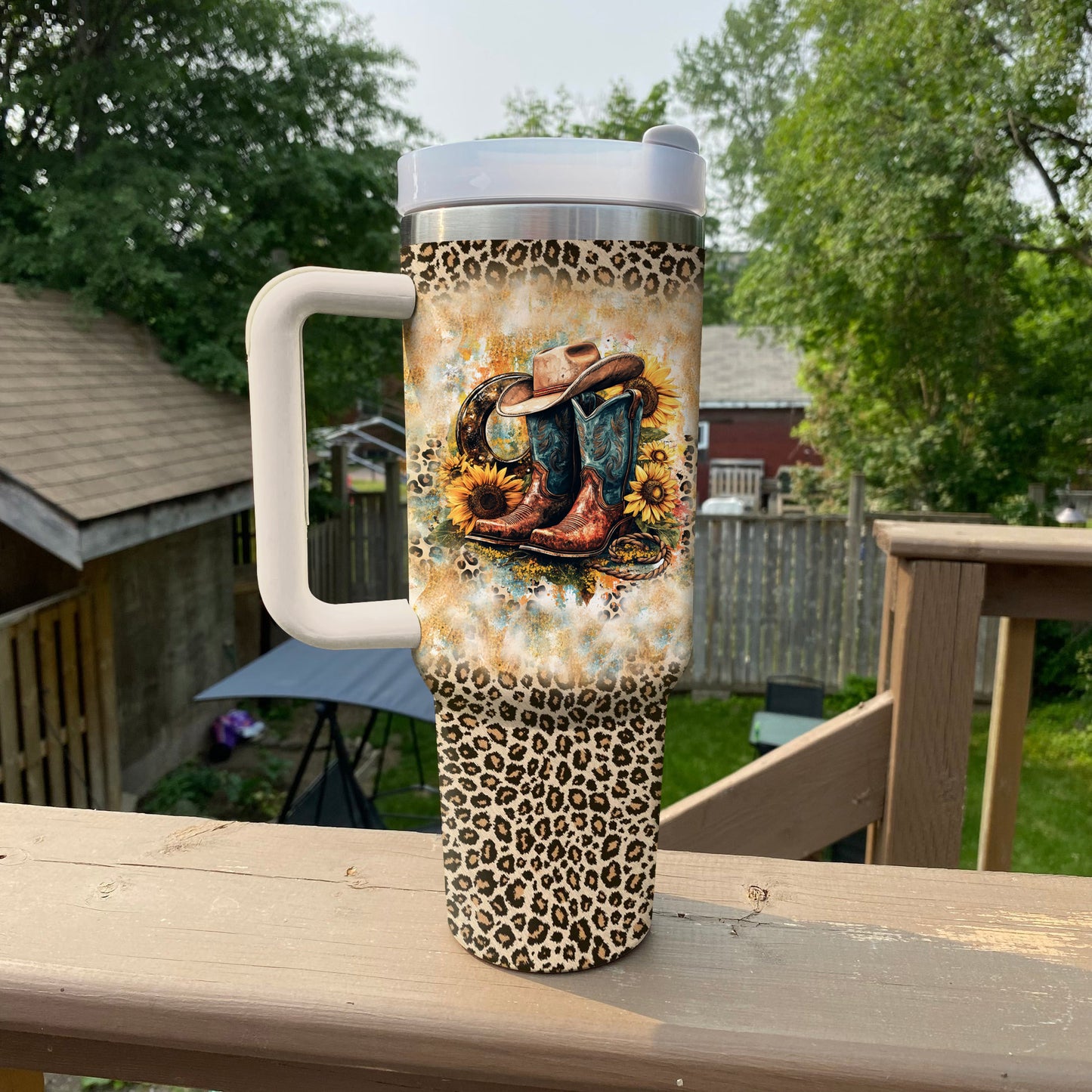 Spheregoods Tumbler Western Sunflower Charm