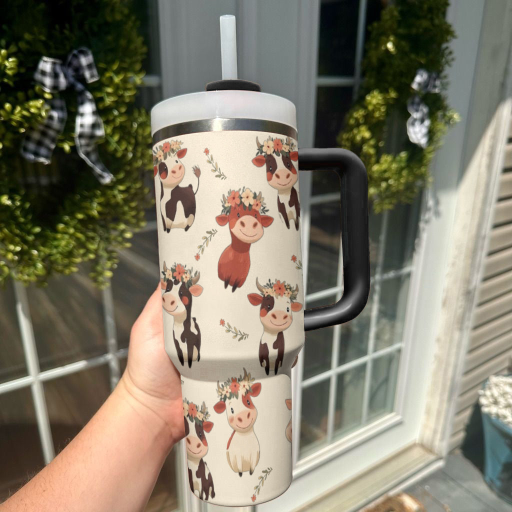 Spheregoods Tumbler Blissful Bovine
