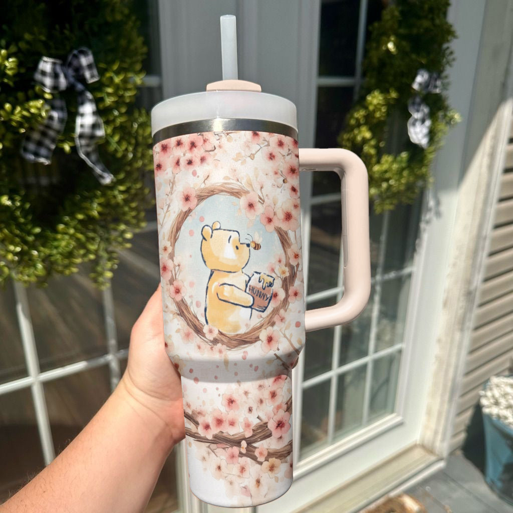 Spheregoods Tumbler Cherry Blossom Bear