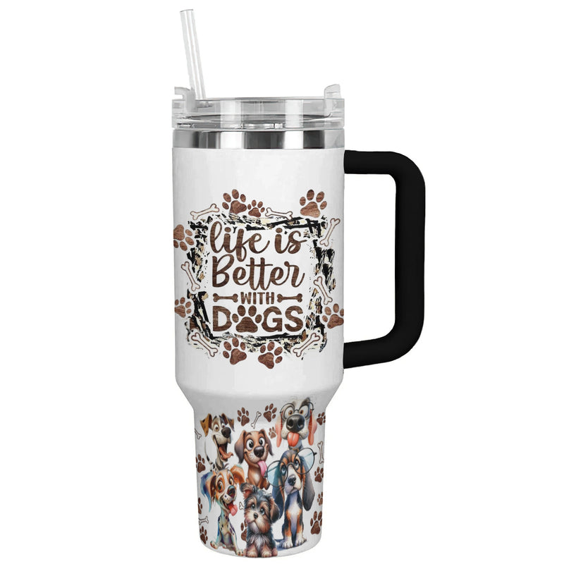 Spheregoods Tumbler Life is Better with Dogs
