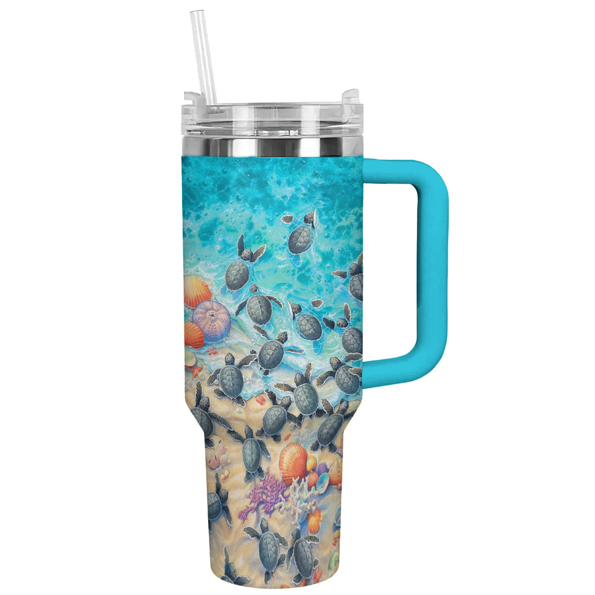 Spheregoods Tumbler Ocean Tides & Turtles