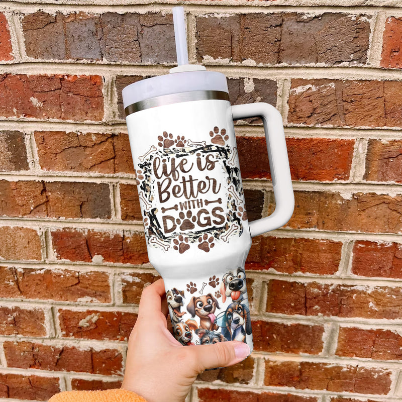 Spheregoods Tumbler Life is Better with Dogs