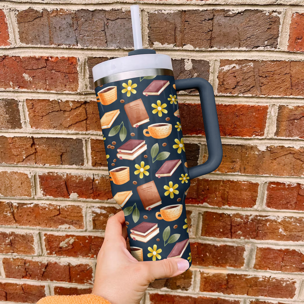 Spheregoods Tumbler Reading Floral