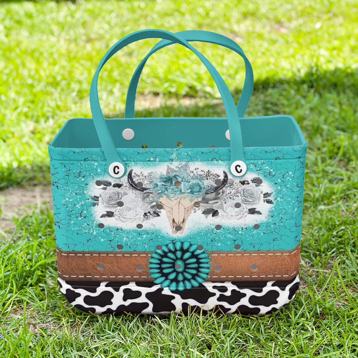 Spheregoods Cee™ Bag Turquoise Skull