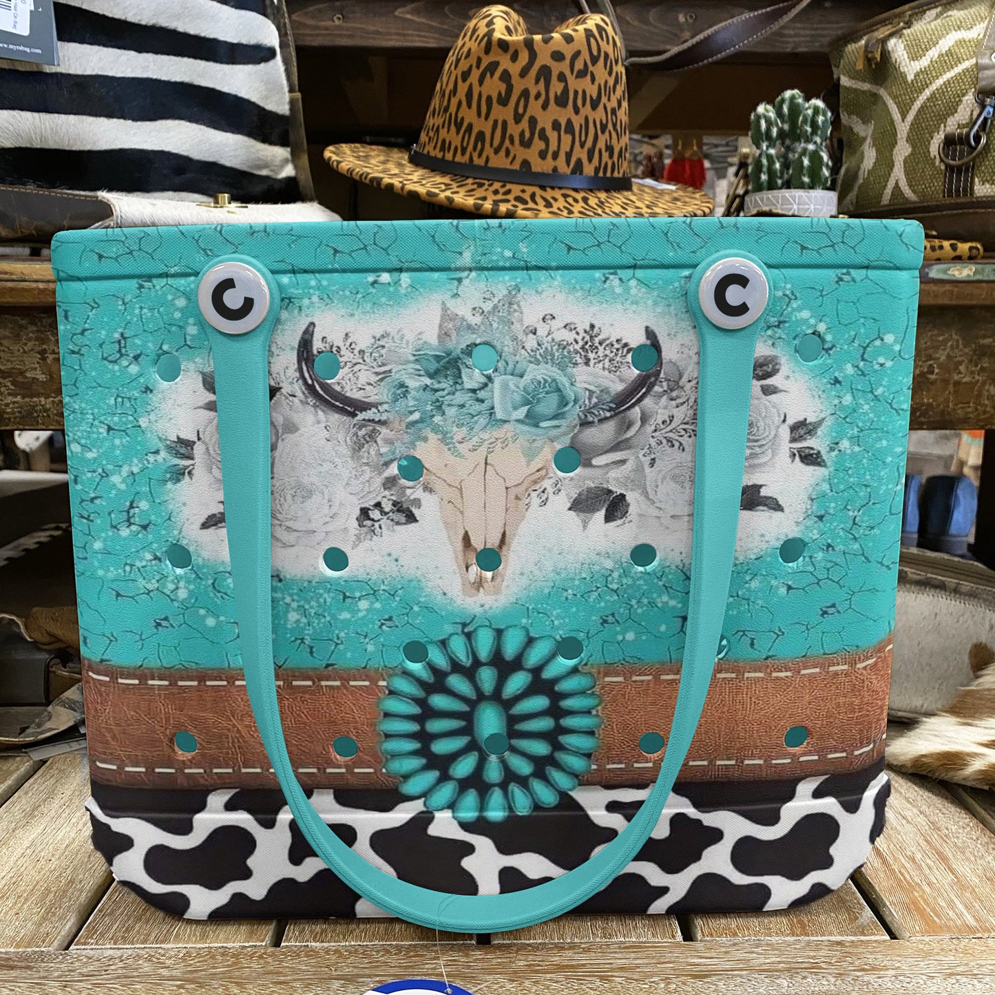 Spheregoods Cee™ Bag Turquoise Skull
