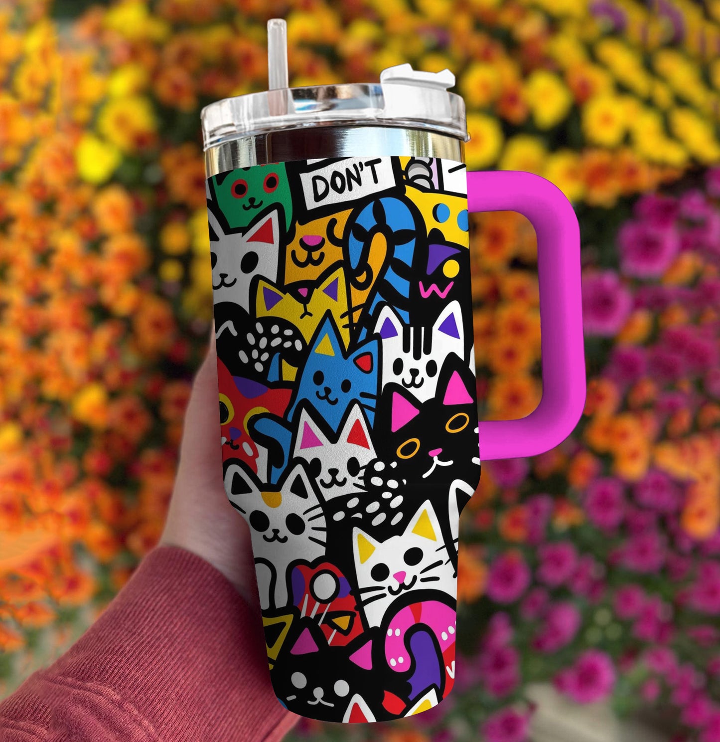Spheregoods Tumbler Feline Frenzy