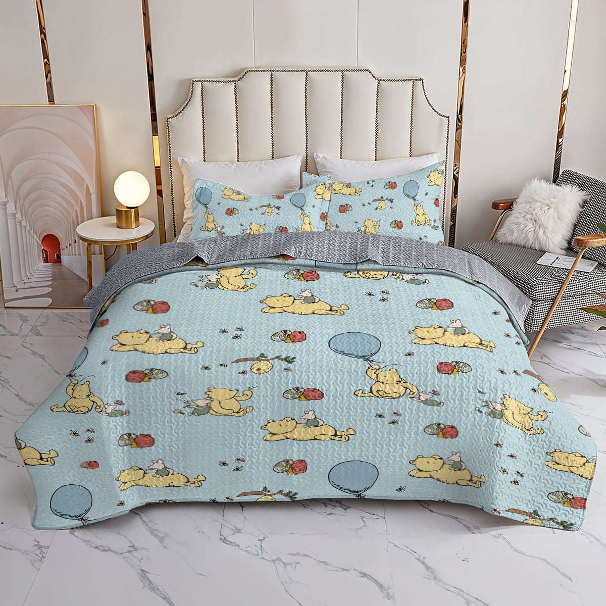 Spheregoods All Season Quilt 3-Piece Set What if you fly