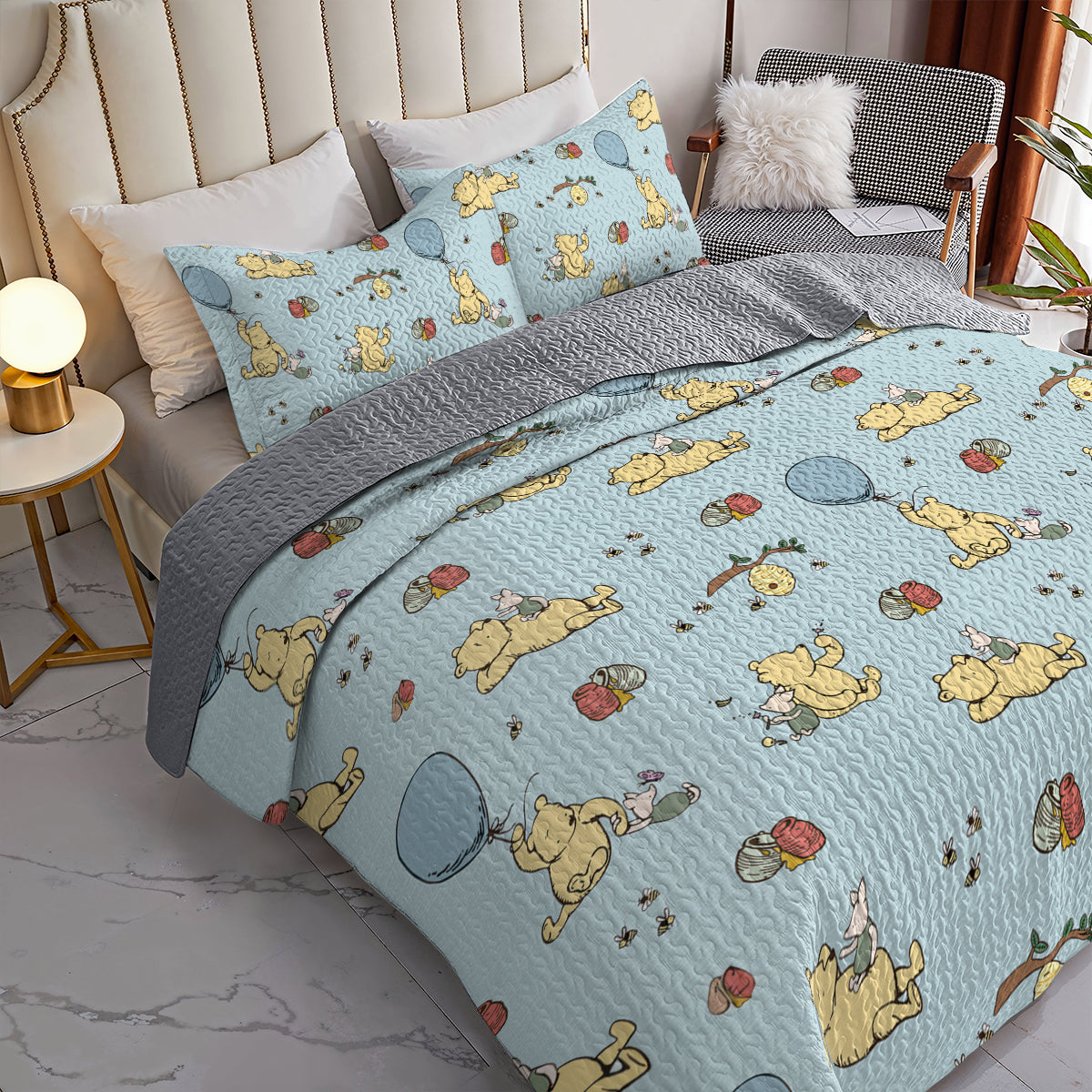 Spheregoods All Season Quilt 3-Piece Set What if you fly