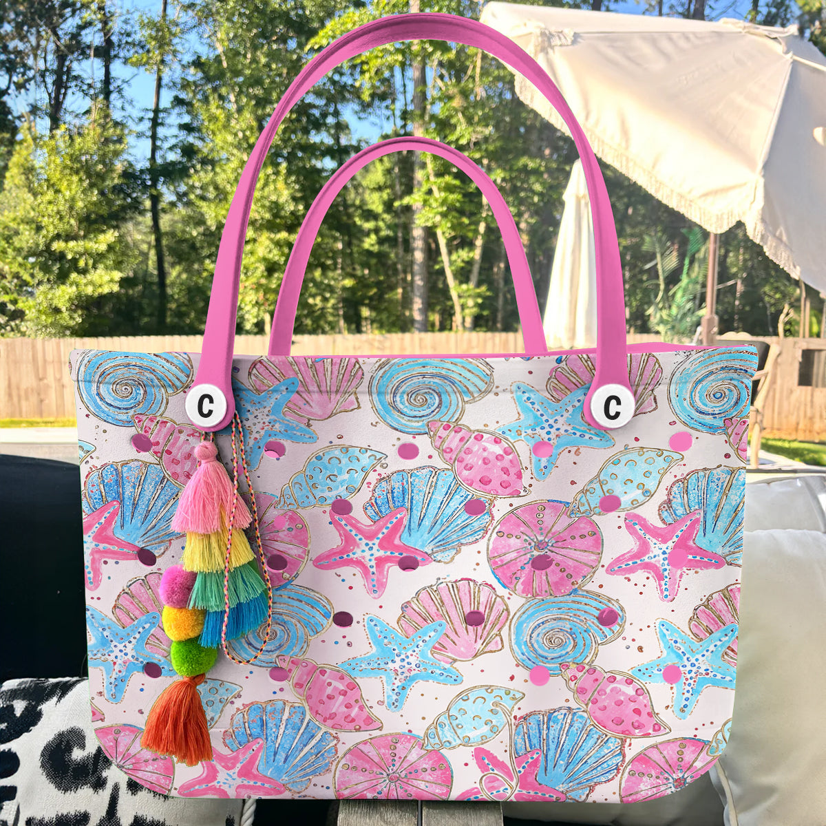 Spheregoods Cee™ Bag Seashells Seamless
