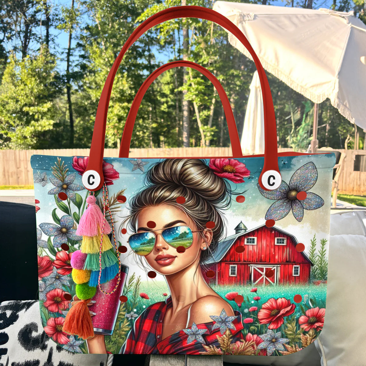 Spheregoods Cee™ Bag Red Barn Farm Straight