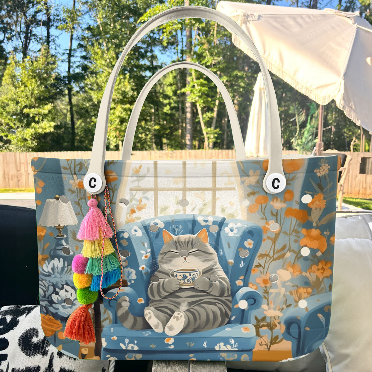 Spheregoods Cee™ Bag Purrfect Tea Time