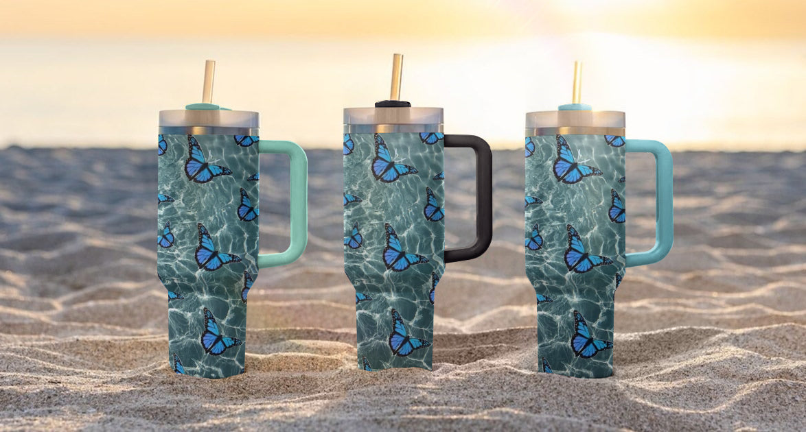 Spheregoods Tumbler Ocean Whisper Wings