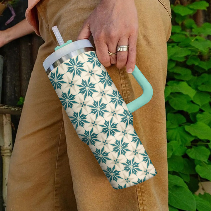 Spheregoods Tumbler Teal Blossom