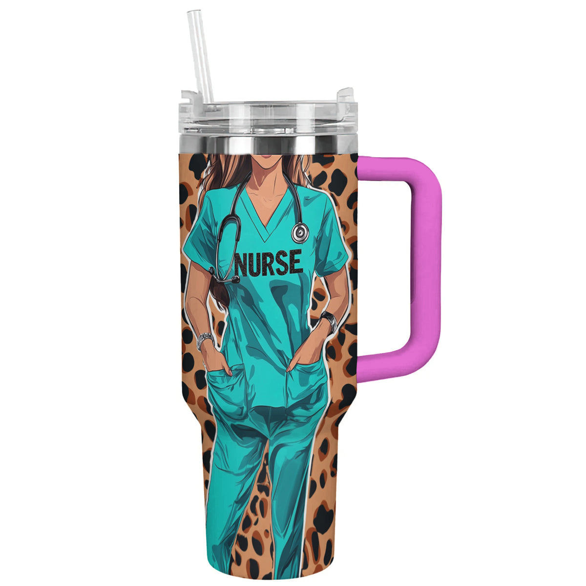 Spheregoods Personalized Tumbler Heart n Nurse
