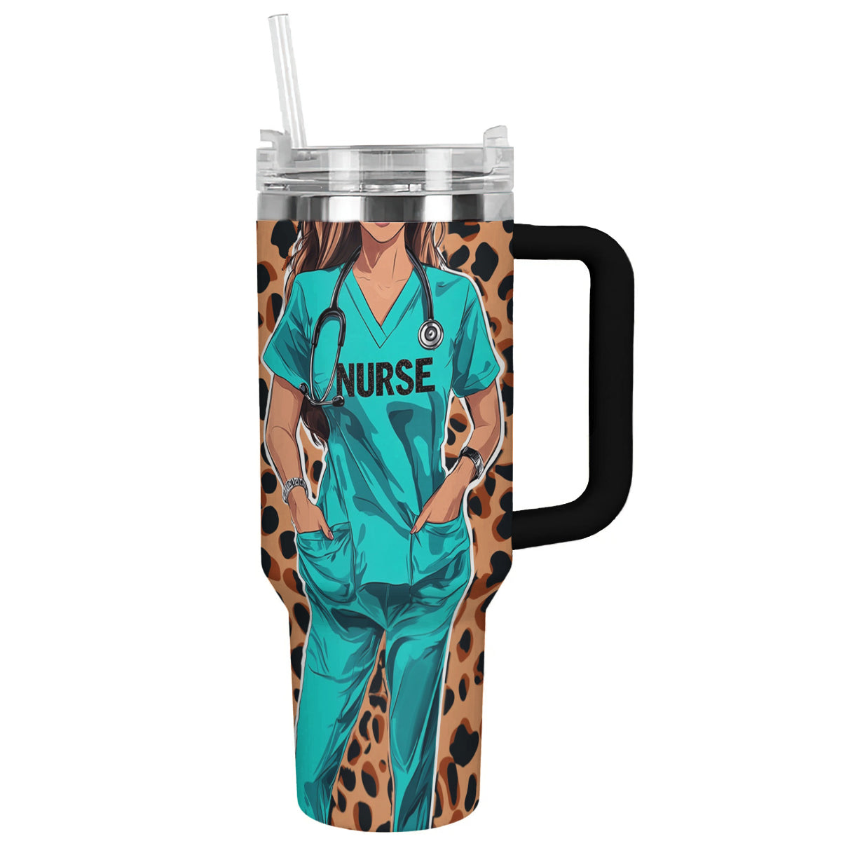 Spheregoods Personalized Tumbler Heart n Nurse