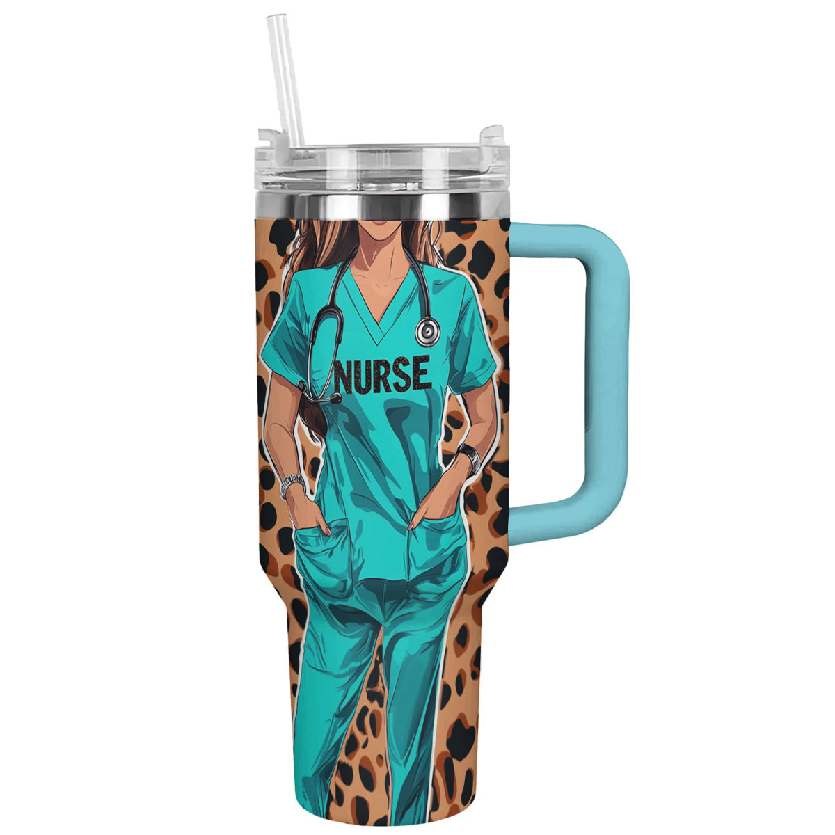 Spheregoods Personalized Tumbler Heart n Nurse