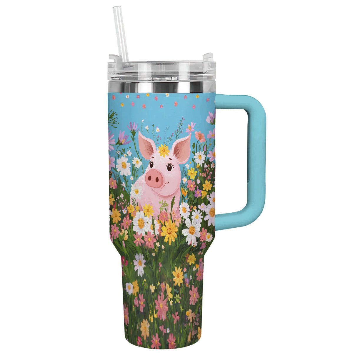 Spheregoods Tumbler Piggy Blooms