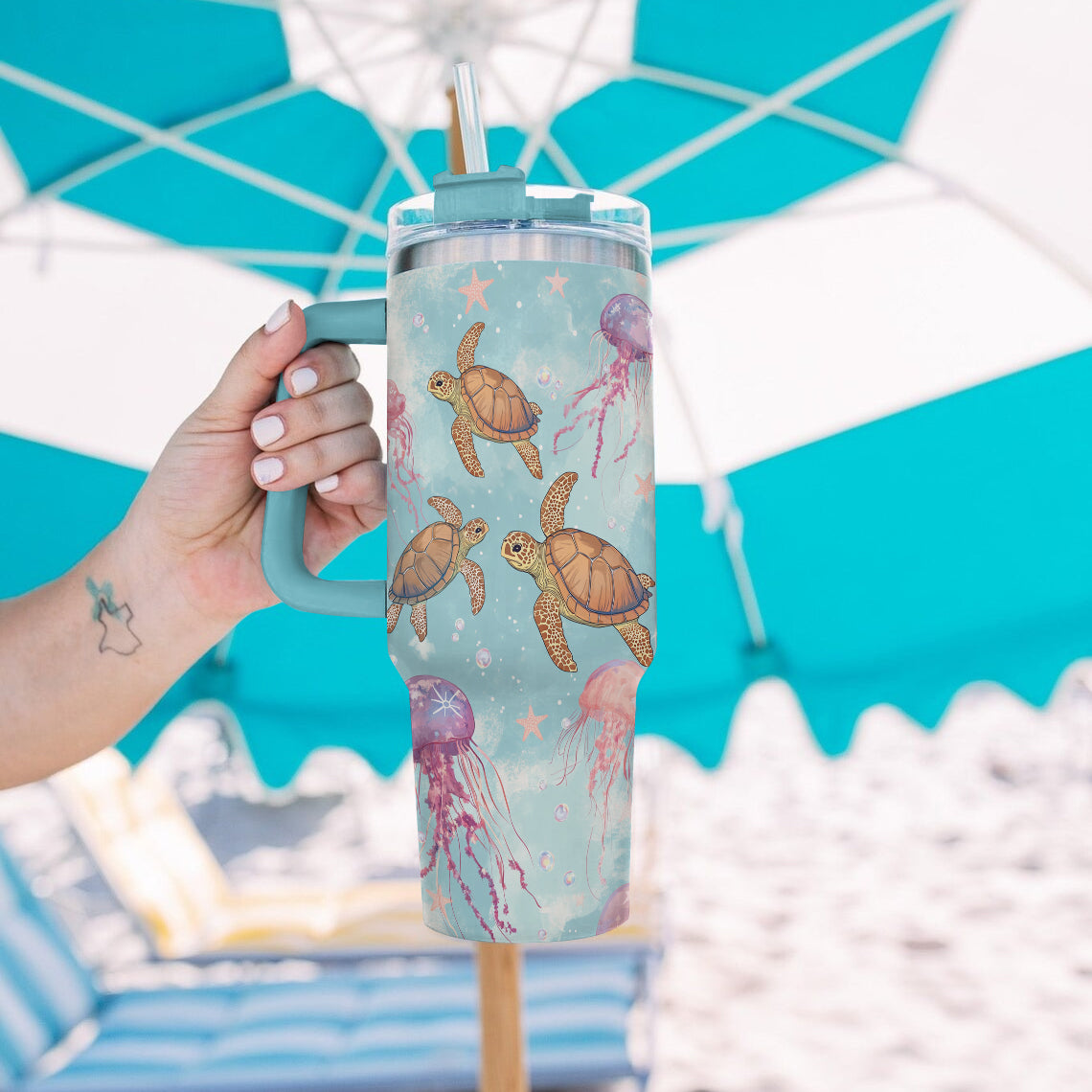 Spheregoods Tumbler Ocean View Tides