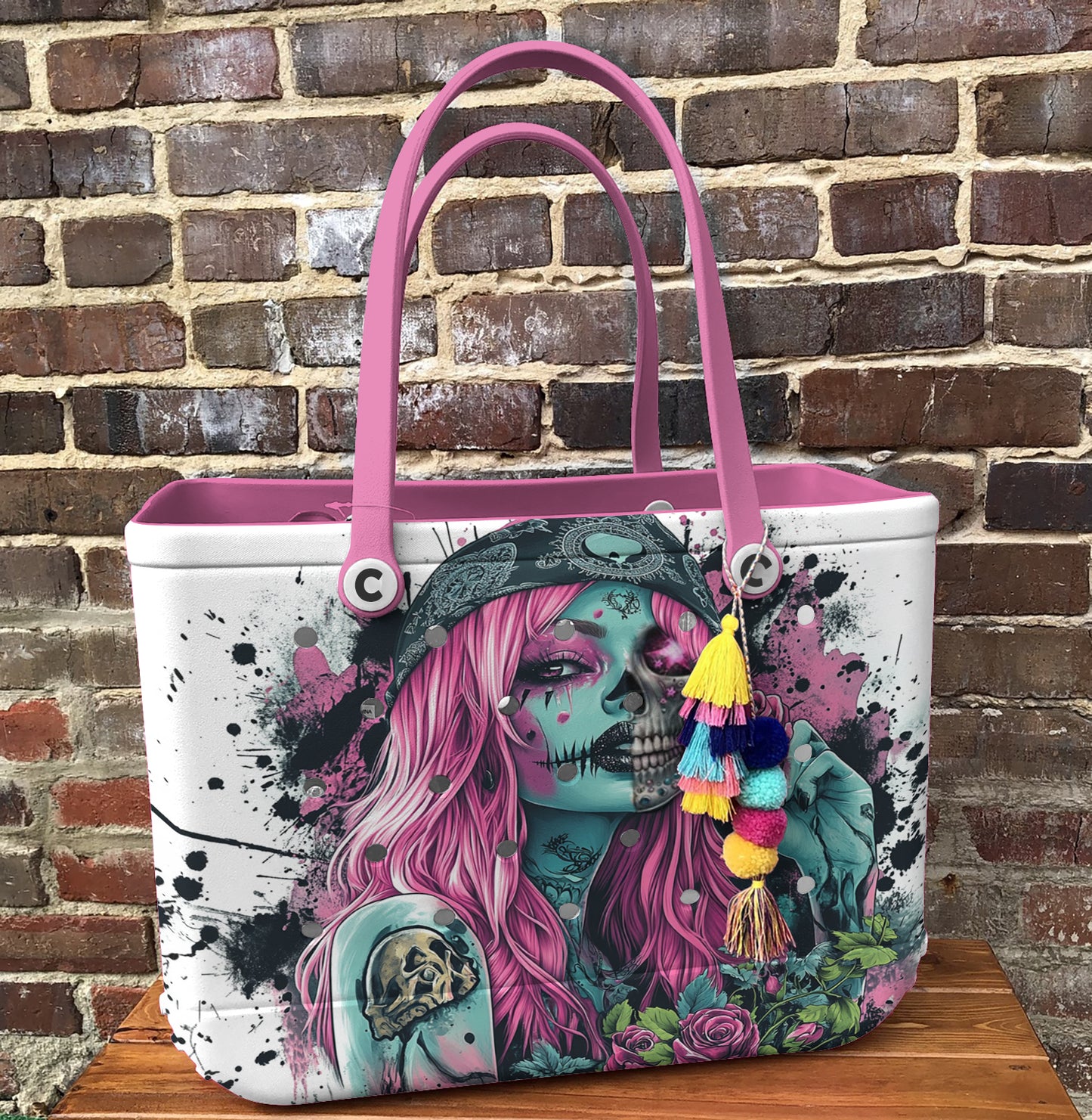 Spheregoods Cee™ Bag Crimson Rose Skull