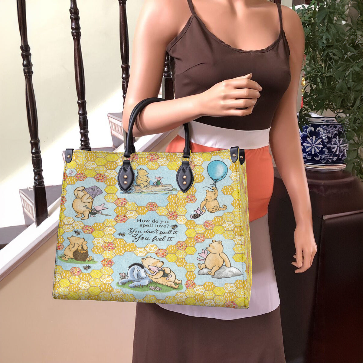 Spheregoods Leather Bag Pooh The Love