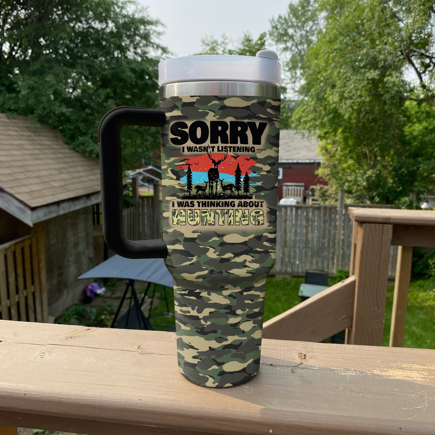 Spheregoods Tumbler Forever Hunting Thoughts