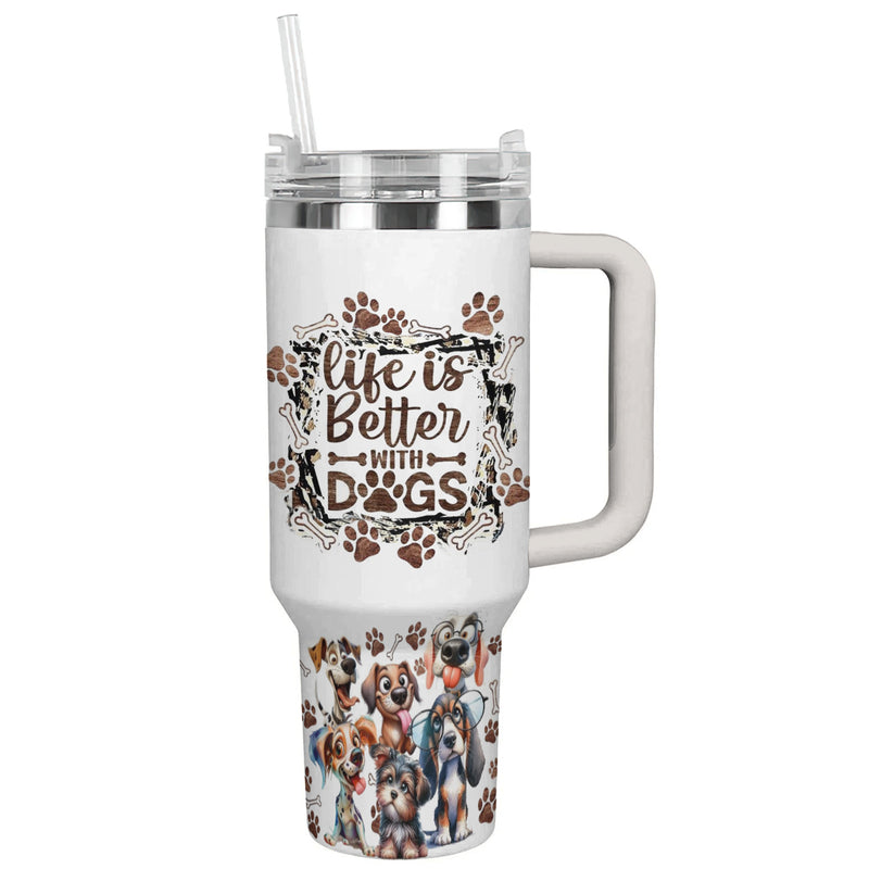 Spheregoods Tumbler Life is Better with Dogs
