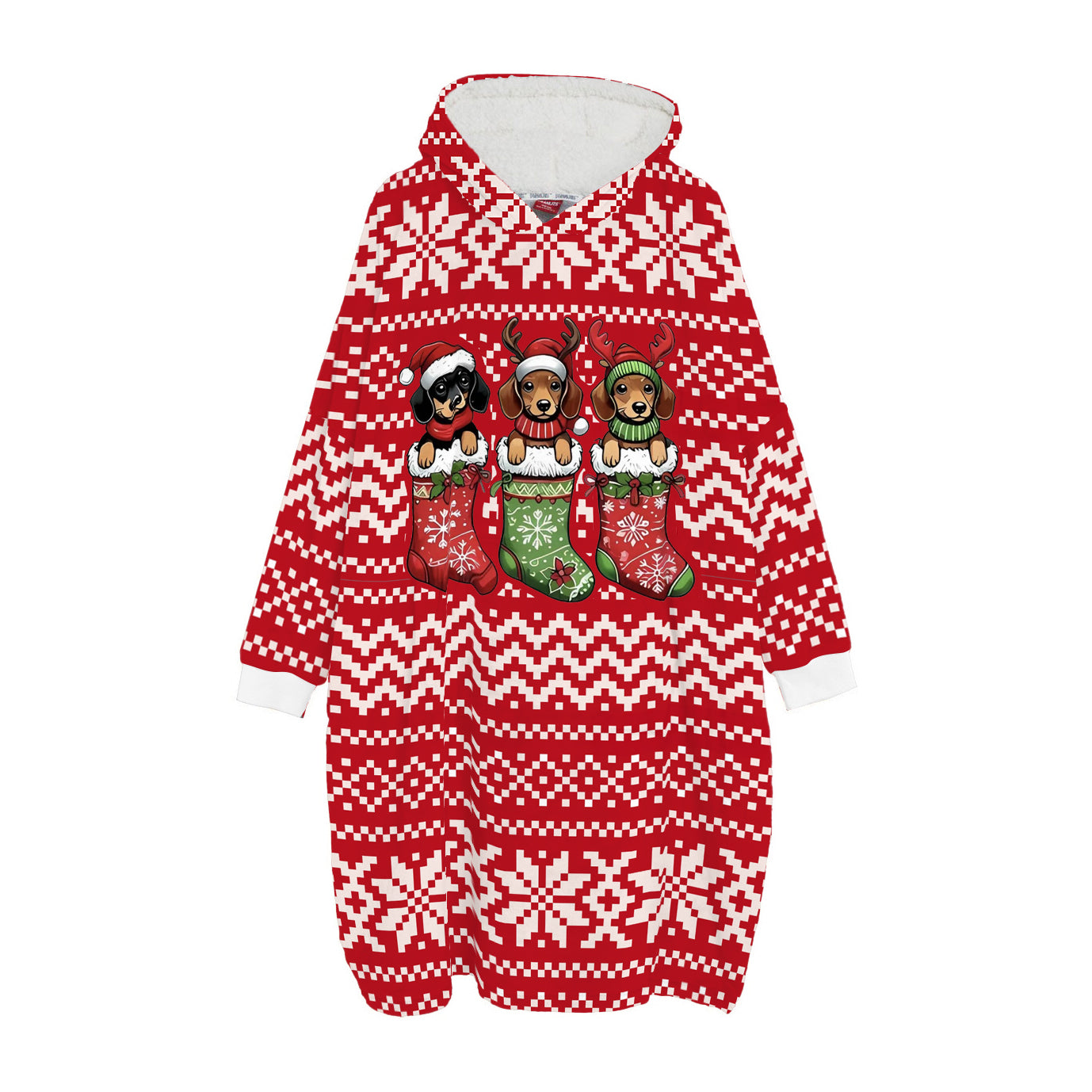 Spheregoods Huggie Blanket Festive Dachshund Snuggle