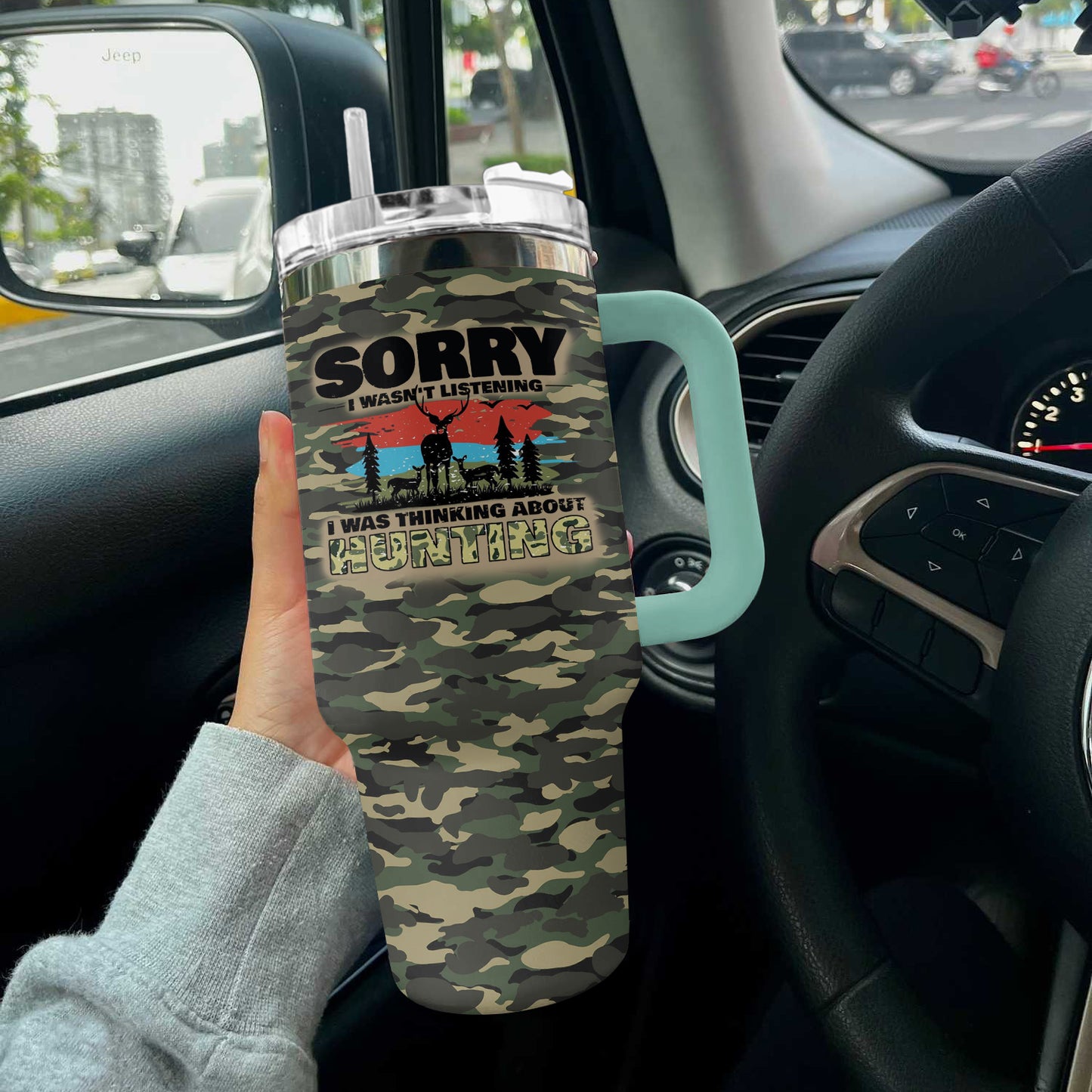 Spheregoods Tumbler Forever Hunting Thoughts