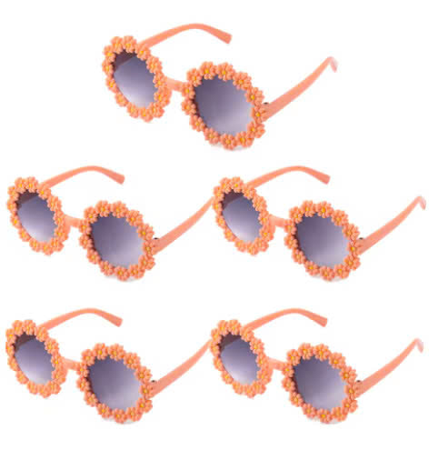 Spheregoods 5PCS Daisy Flower Sunglasses β Fun Party Photo Props