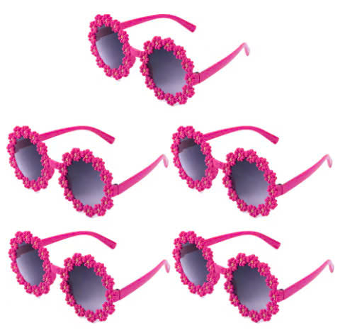 Spheregoods 5PCS Daisy Flower Sunglasses β Fun Party Photo Props