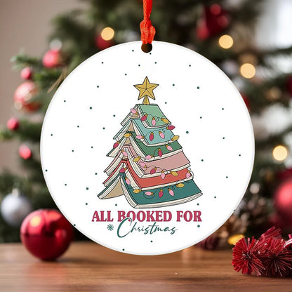 Spheregoods 2D Acrylic Ornament All Booked For Christmas