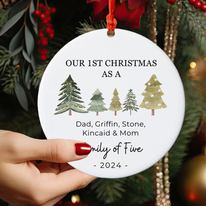 Spheregoods 2D Acrylic Ornament Our First Tree