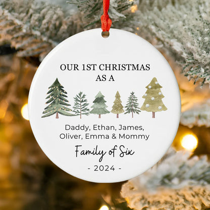Spheregoods 2D Acrylic Ornament Our First Tree