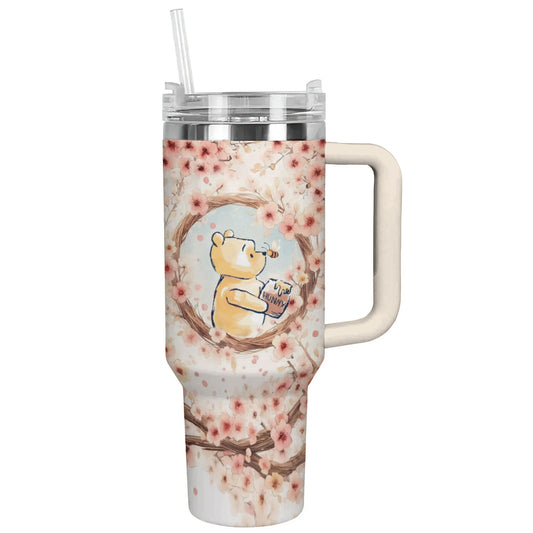 Spheregoods Tumbler Cherry Blossom Bear