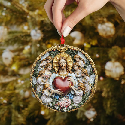 Spheregoods 2D Acrylic Ornament Heart of Divine Mercy