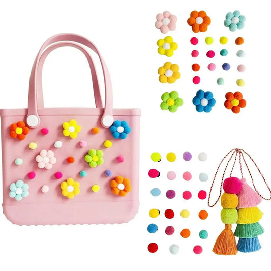 Spheregoods Pom Pom Charms Set