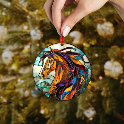 Spheregoods 2D Acrylic Ornament Equine Elegance