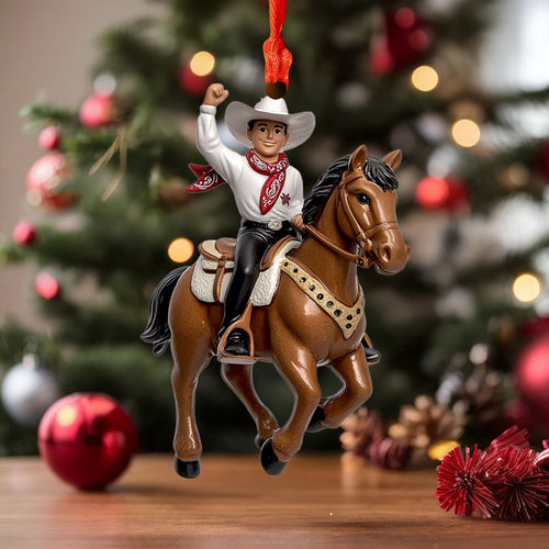 Spheregoods 2D Acrylic Ornament Cowboy Rider