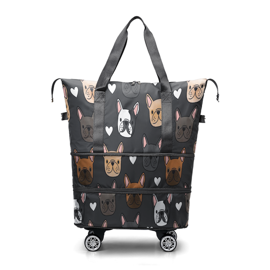 Spheregoods™Luggage Bag Bulldog Around