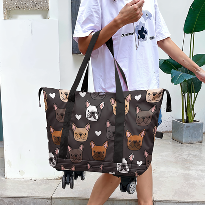Spheregoods™Luggage Bag Bulldog Around