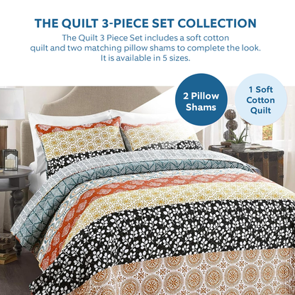 Spheregoods All Season Quilt 3-Piece Set Vintage Camper