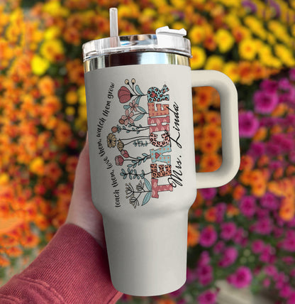 Spheregoods Personalized Tumbler Blooming Educator