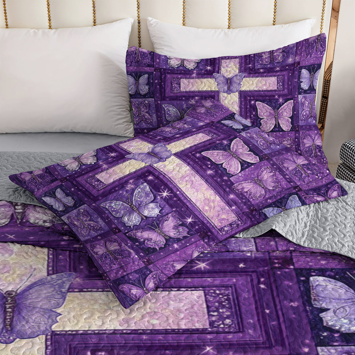 Spheregoods All Season Quilt 3-Piece Set Heavenly Grace