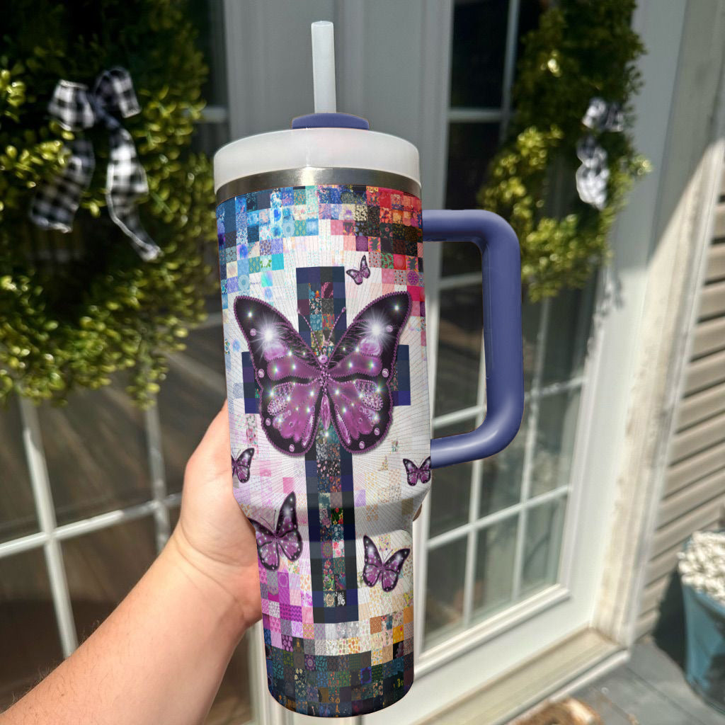 Shineful Tumbler Christian butterfly