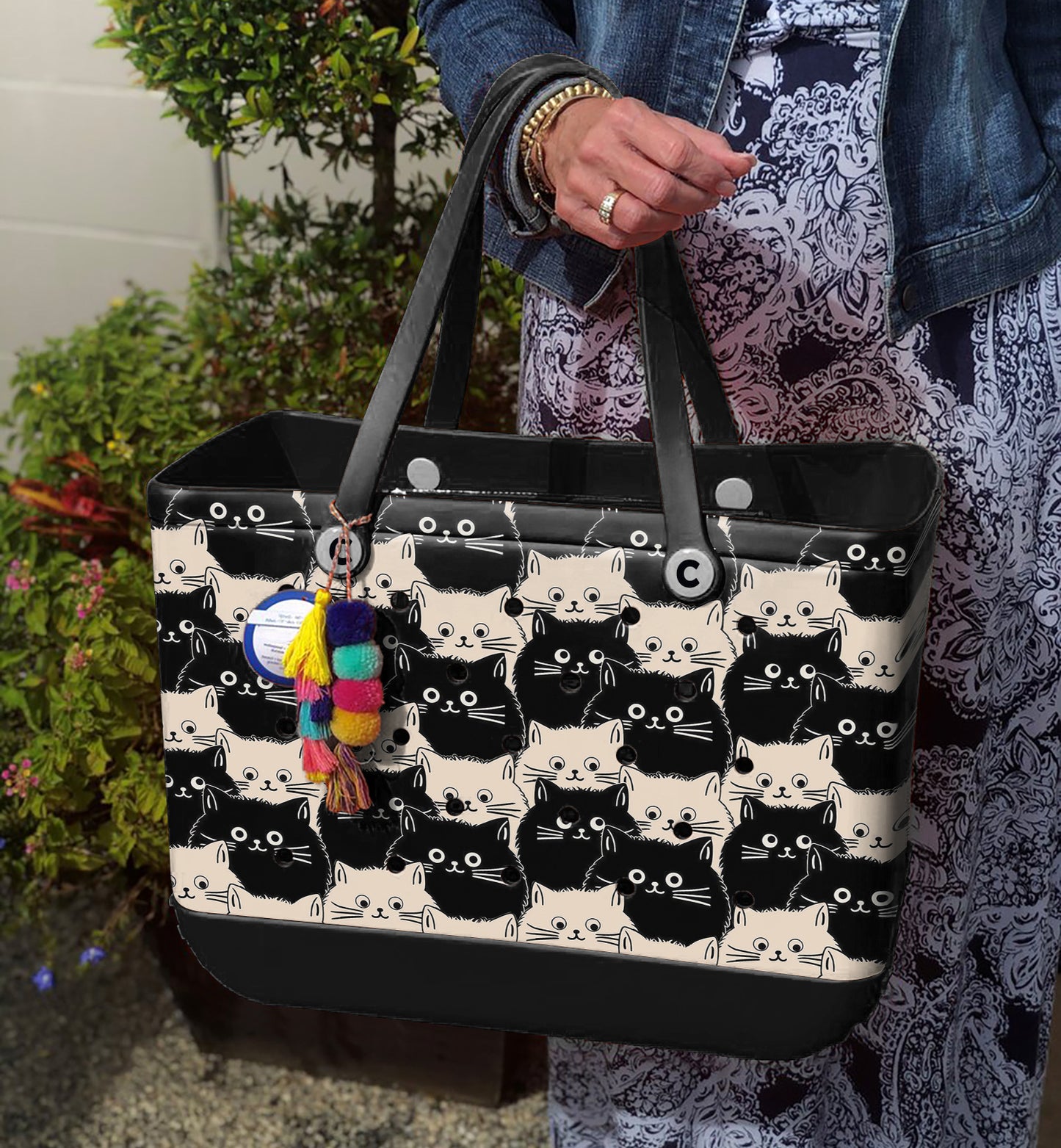 Spheregoods Beach Bag Cute Fat Cats