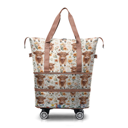 Spheregoods Luggage Bag Highland Blooms