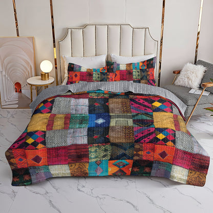 Spheregoods Quilt Bedding Set Hippie patchwork cotton