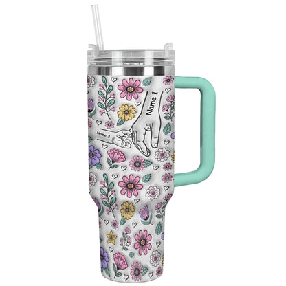 Spheregoods Personalized Tumbler Holding Hands